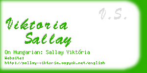 viktoria sallay business card